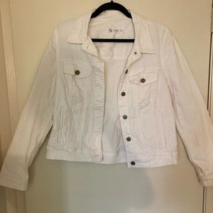 White jean jacket